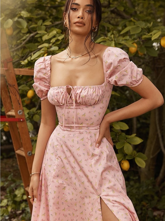 House of CB Dresses & Skirts - BNWOT House Of CB Tallulah Puff Sleeve Midi Dress